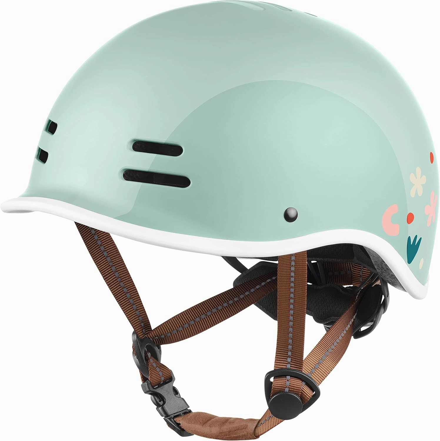 Retrospec Remi Kids' Bike Helmet for Youth Boys & Girls- Bicycle Helmet with Built-in Visor and Adjustable Reflective Straps for Skateboarding, Scooters, Rollerblading -