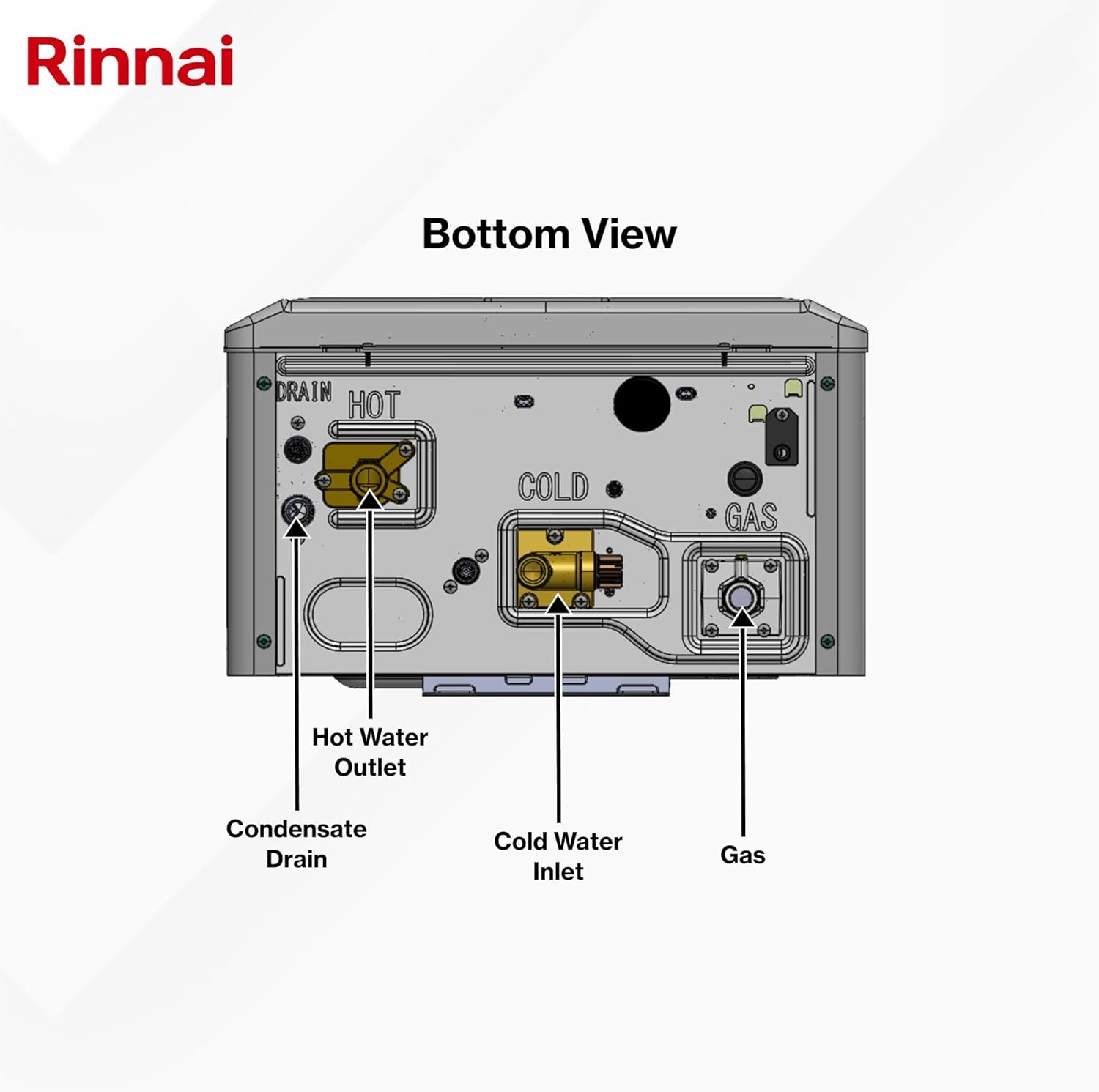 Rinnai CXP199iN High Efficiency Plus Natural Gas Interior Tankless Water Heater, 11 GPM