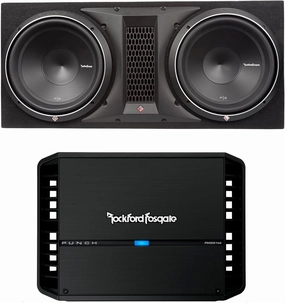 Rockford Fosgate - Punch P2 12" Subwoofers in a Ported Enclosure with a Punch Series P500X1BD Amplifier