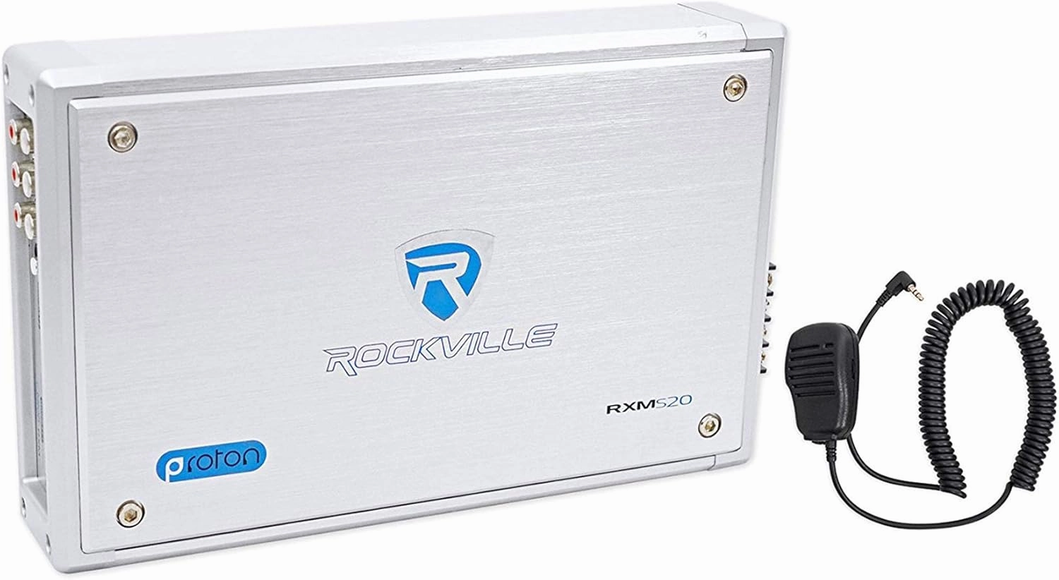 Rockville Micro Marine/ATV Amplifier 1600w Max 4 Channel 4x100/CEA Rated (RXM-S20)