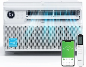 ROVSUN 12000 BTU Inverter Window Air Conditioner with WIFI Function, Energy-Saving Window AC Unit with Remote & App Control, Ultra Quiet Design & Easy Install Kit, 115V/60Hz