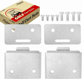 Roykaw Golf Cart Seat Hinge Set Seat Bottom Hinge Plate Replacement Compatible with Yamaha G29 Gas and Electric Model, 2 Sets (Includes Male & Female Plates), OEM# JW1-K8427-00, JW1-K8426-00