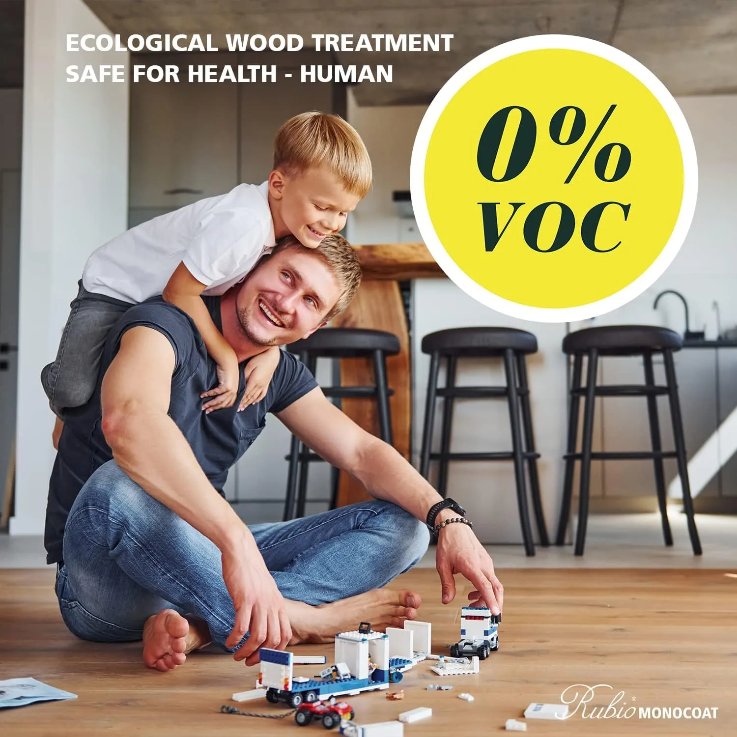 Rubio Monocoat Wood Oil Finish 175 ft² - Pure | Oil Plus 2C | Quick-Dry, Eco-Friendly Linseed Wood Oil for Indoor Use, Includes Accelerator (Part B) | Protector | 350 ml
