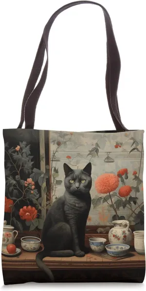 Russian Blue Cat Cute Cat Lover Kitten Owner Tote Bag