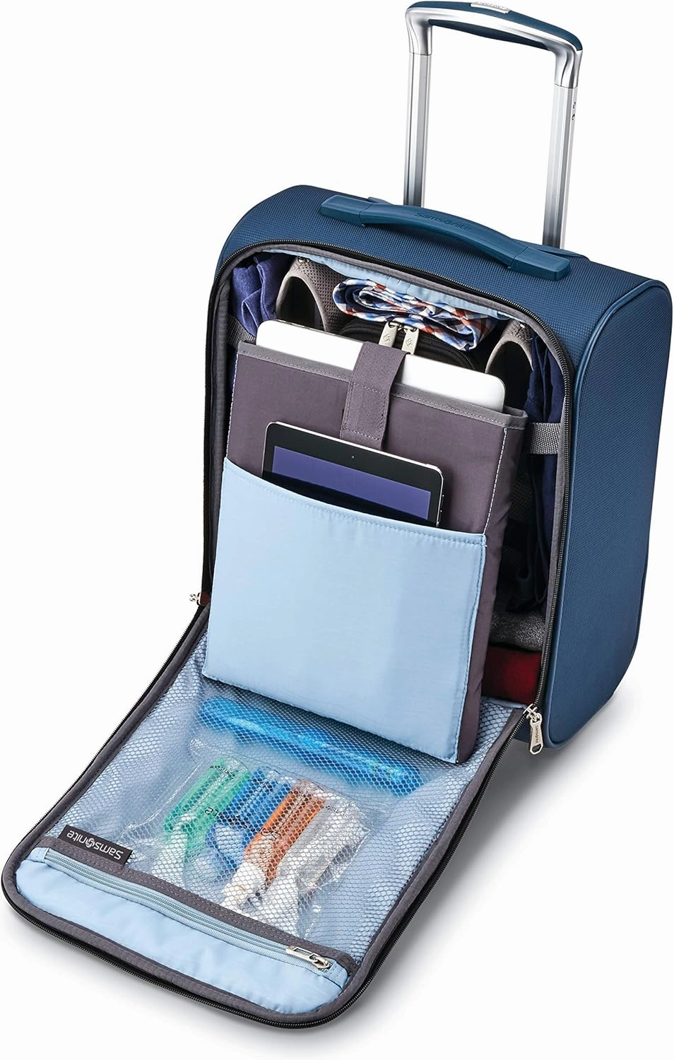 Samsonite Solyte DLX Softside Luggage, Mediterranean Blue, Underseater