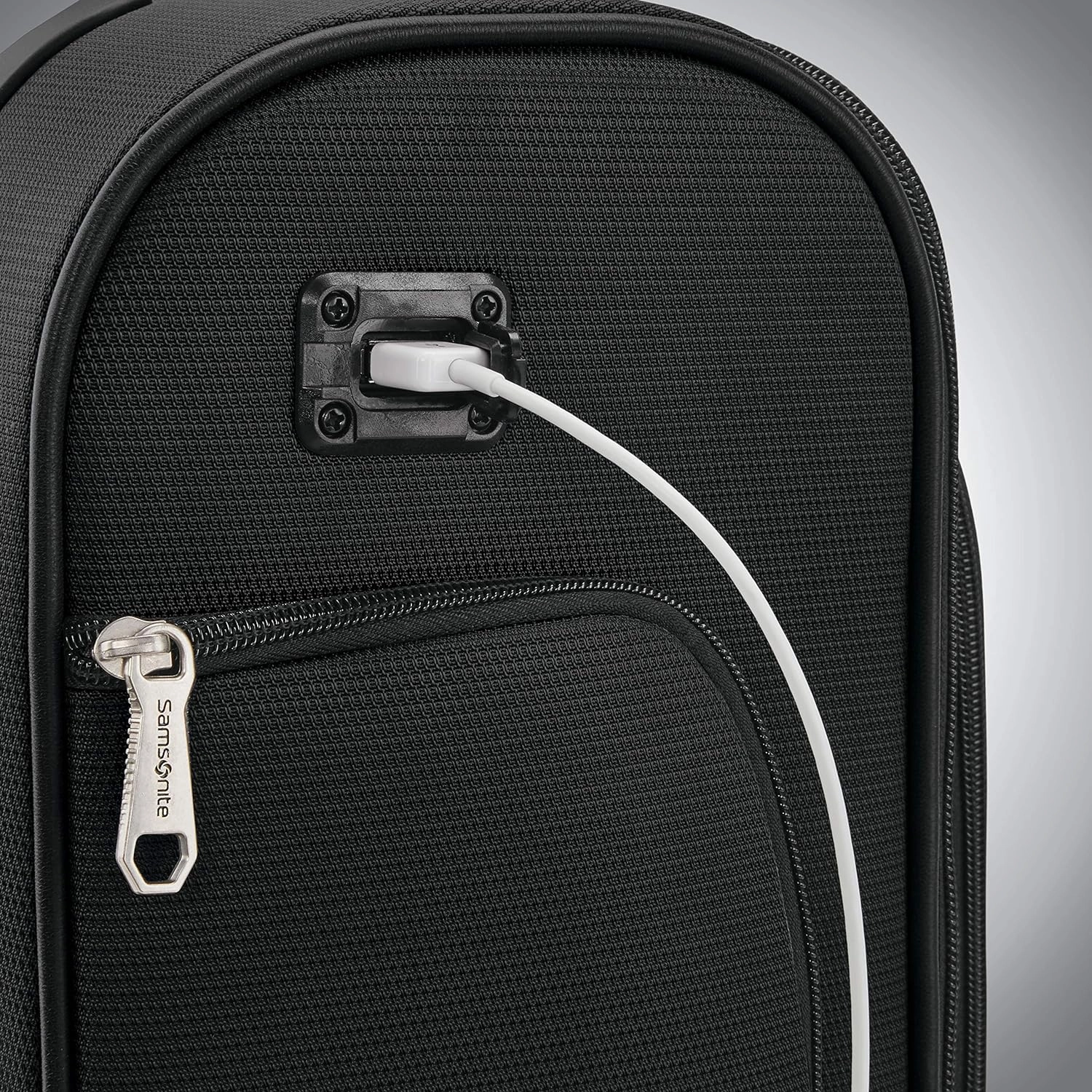 Samsonite Solyte DLX Softside Luggage, Midnight Black, Underseater