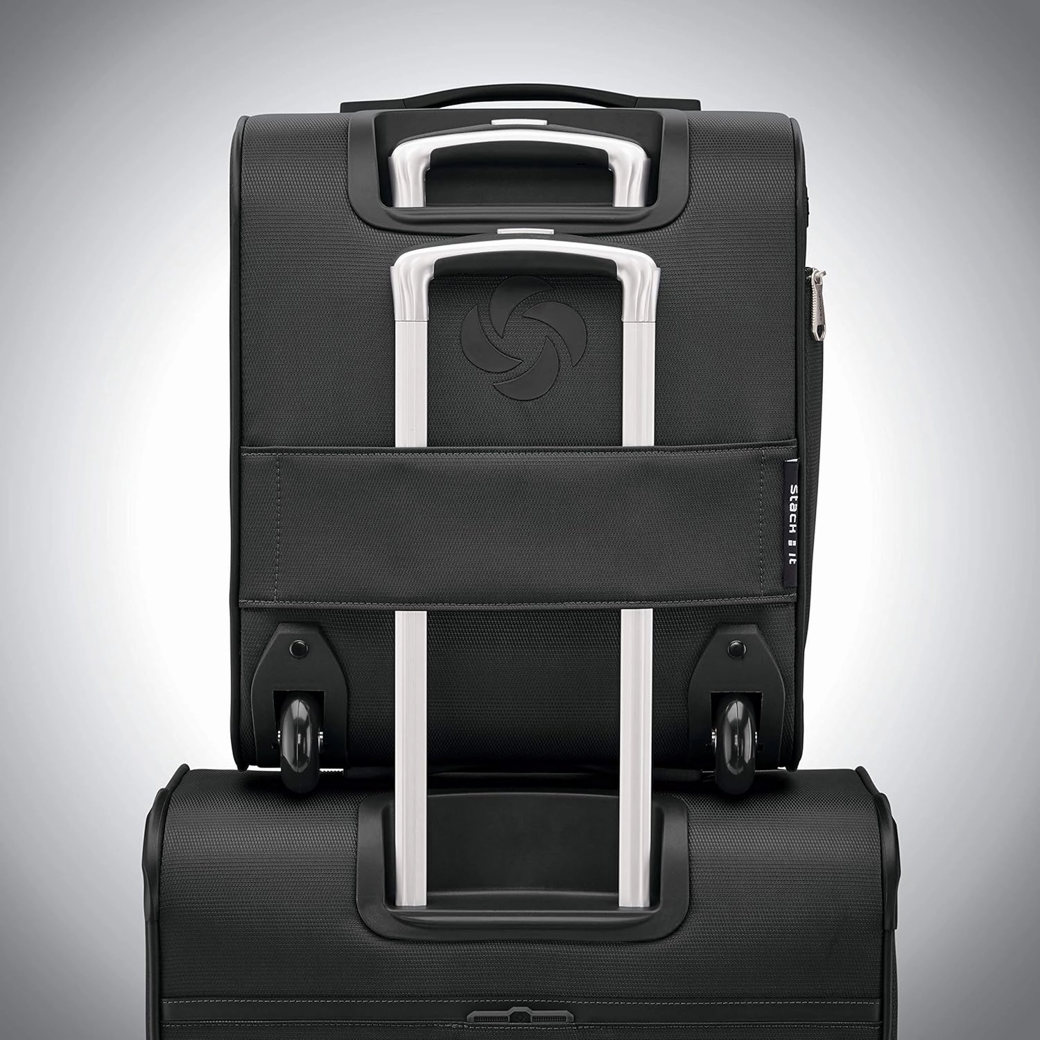 Samsonite Solyte DLX Softside Luggage, Midnight Black, Underseater