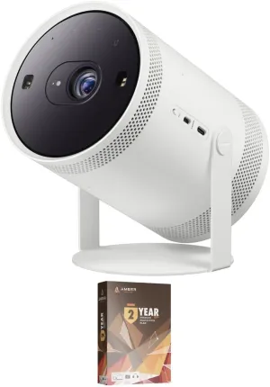 Samsung SP-LFF3CLAXXZA 30-100 Inch The Freestyle Gen2 Smart Projector with 2 Year Amber Protection Plan (2023)