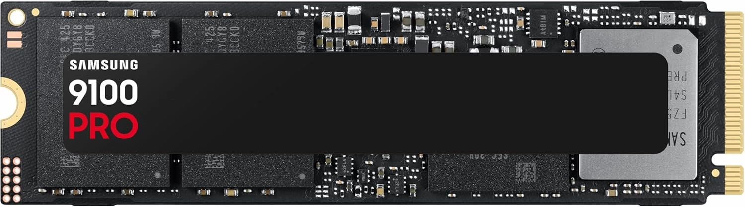 Samsung SSD 9100 PRO 2TB, PCIe 5.0x4 M.2 2280, Seq. Read Speeds Up to 14,800MB/s, Best for AI Computing, Gaming, and Heavy Duty Workstations (MZ VAP2T0B/AM)
