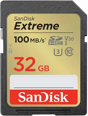 SanDisk Extreme 32GB UHS-I U3 SDHC Memory Card
