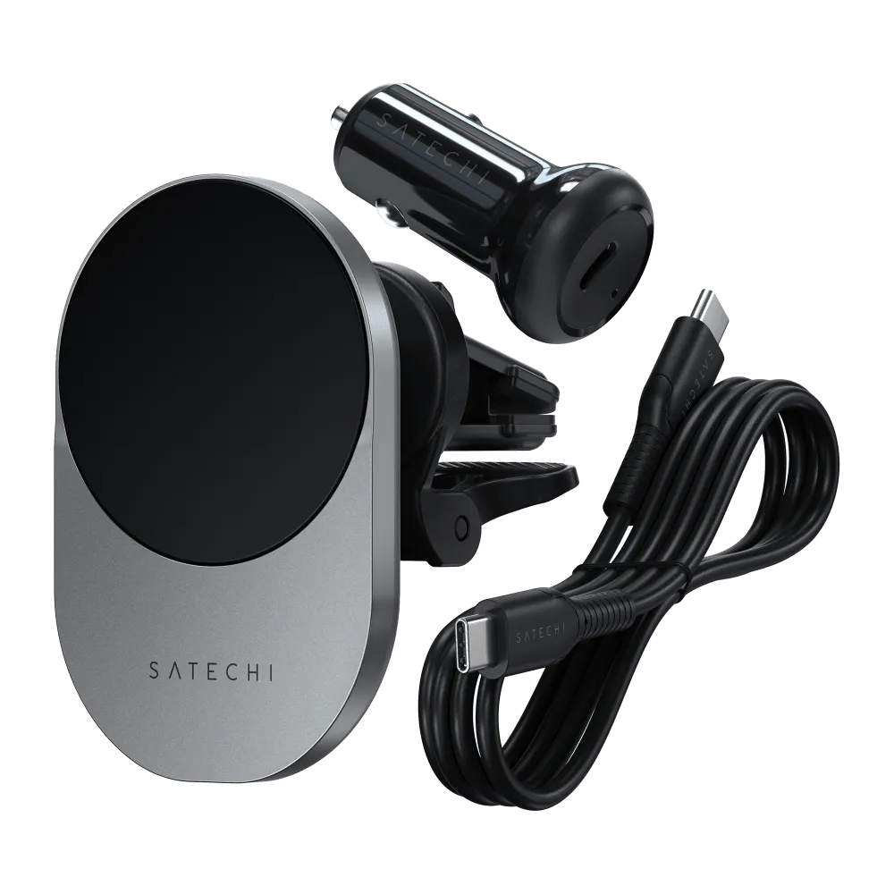 Satechi Qi2 Wireless Car Charger Gray