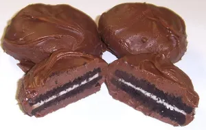 Scott's Cakes Milk Chocolate Covered Oreos in a 1 Pound Plastic Deli Container
