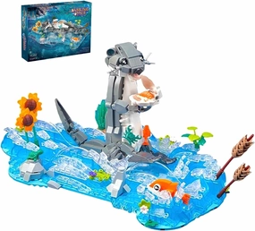 Sea Animal Model Toy Set, Otter Building Blocks Kits, Ocean Theme Bedroom Decorations for Adult, Gifts for Friends, 936 Pcs