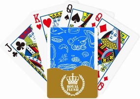 Seafood Fishing Resources Royal Flush Poker Playing Card Game