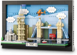 SEMKY The London Skyline Architecture Building Block Set (564 Pieces) –Wall Art Building Blocks for Kid and Adult