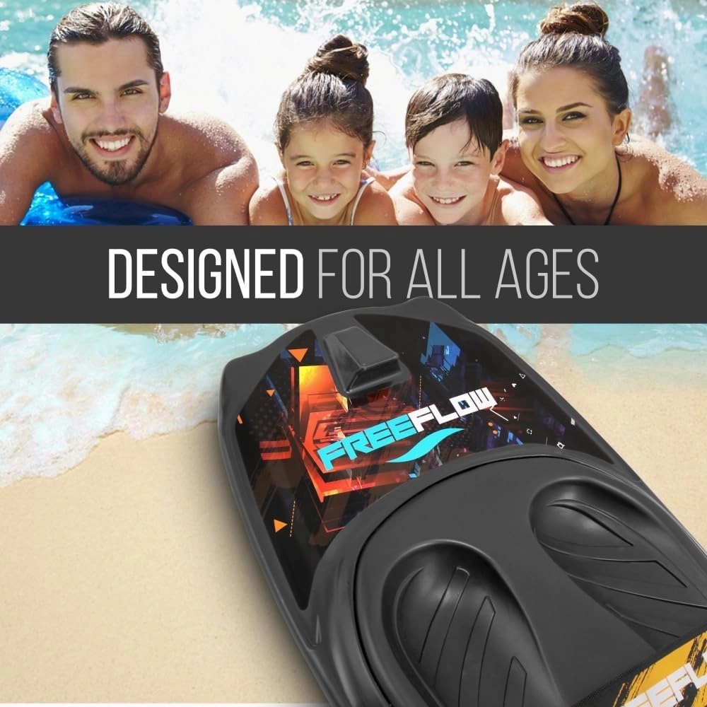 SereneLife Water Sport Kneeboard with Hook for Kids & Adults, Kneeboard with Strap for Boating, Waterboarding, Kneeling Boogie Boarding, Knee Surfing