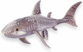 Shark Plush Toy - Realistic Stuffed Animal Gift for Kids All Ages, Large Soft Plush Fish Animal, Christmas Birthday Gifts (Whale Shark, 43.5") (30" Long)