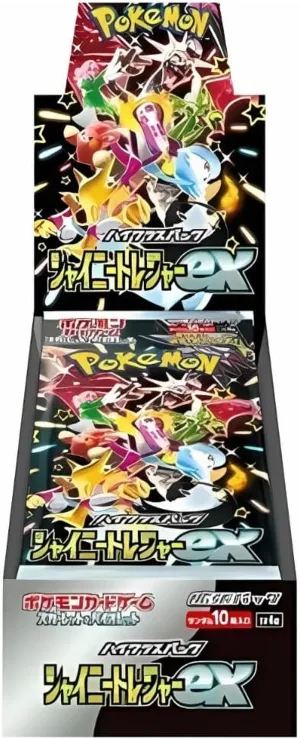 Shiny Treasure Pokemon Booster Box (10 Packs) | Scarlet & Violet Set | Pokémon Trading Cards | 10 Booster Packs | TCYM Authenticated | Pokemon TCG Pack Japanese Paldean Fates |
