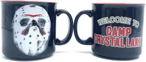 Silver Buffalo Friday The 13th Welcome to Camp Crystal Lake Ceramic Coffee Mug | Jason Voorhees Official Horror Movie Collectible