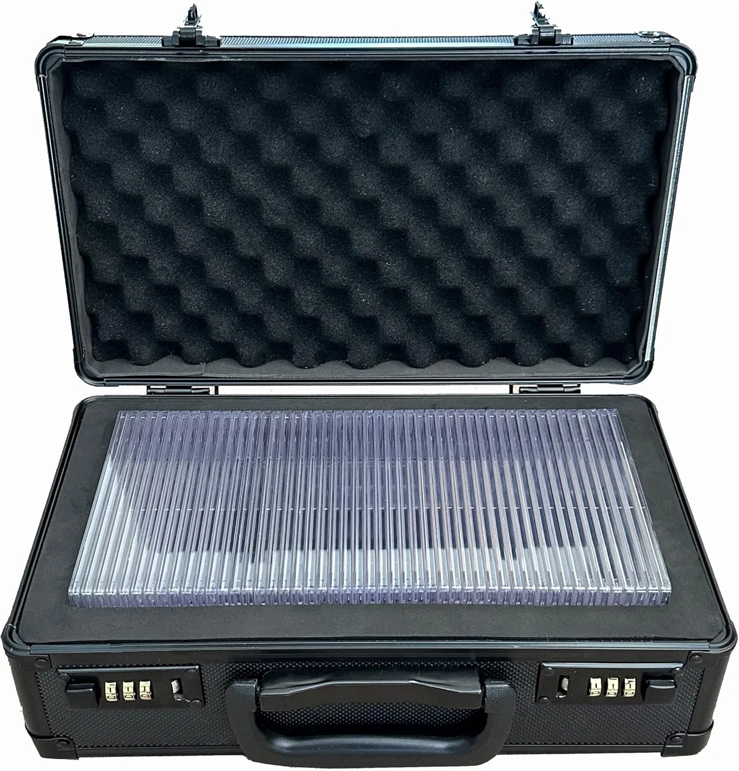SLAB-SAFE® SR (Single Row) Sports and Trading Card Carrying Case Box for Storage, Travel and Shows