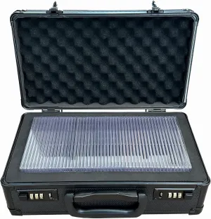 SLAB-SAFE® SR (Single Row) Sports and Trading Card Carrying Case Box for Storage, Travel and Shows