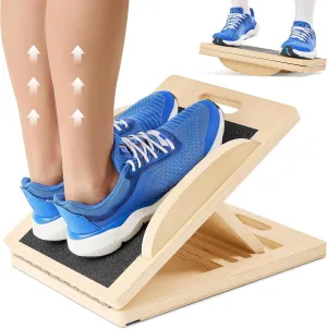 Slant Board with 6 Incline Angles - Transforms Into a Balance Board - Premium Calf Stretcher and Wobble Board for Effective Calf Stretching and Squats
