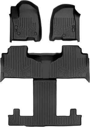 SMARTLINER Custom Fit 3 Row Liner Set Compatible with 2021-2023 Chevrolet Tahoe/GMC Yukon w/ 2nd Row Bucket Seats