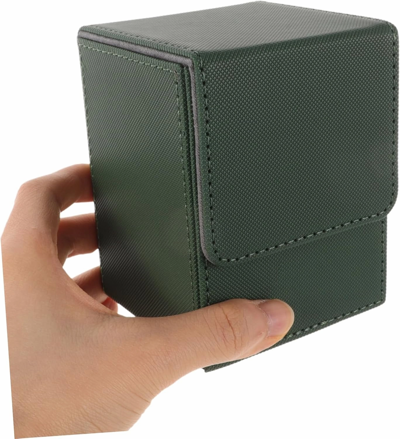 Sosoport 2pcs Games Cards Storage Box Compact Pu Card Organizer Smooth Lining for Decks Lightweight and for and Other Items