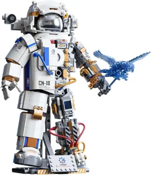 Space Astronaut Building Blocks Set Spaceman Toys Model Kits with Stand Birthday for Adults Boys Age 8 , 8-12, 8-14,14  Home Desk Decor Display (1449 PCS)