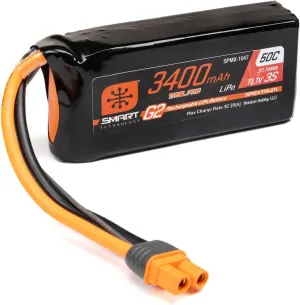 Spektrum Accessories Smart G2 Trail Pro 3400mAh 3S 11.1V 50C LiPo w/ IC3, SPMX-1047