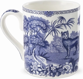 Spode Blue Room Collection Mug | India Sporting Motif | 16-Ounce | Large Cup for Coffee, Latte, Tea, and Hot Cocoa | Made of Porcelain | Dishwasher and Microwave Safe (Aesop's Fable)