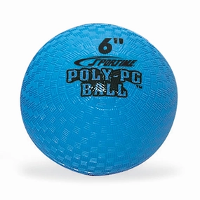 Sportime Poly Playground Ball - 6 inch - Blue