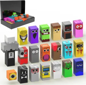 Sprunki Magnetic Blocks, Build Sprunky Magwonder World Set, Game- Based Characters Building Block Toys for Kids Ages 3 4 5 6-13, Birthday Easter Gifts (20 Figures)