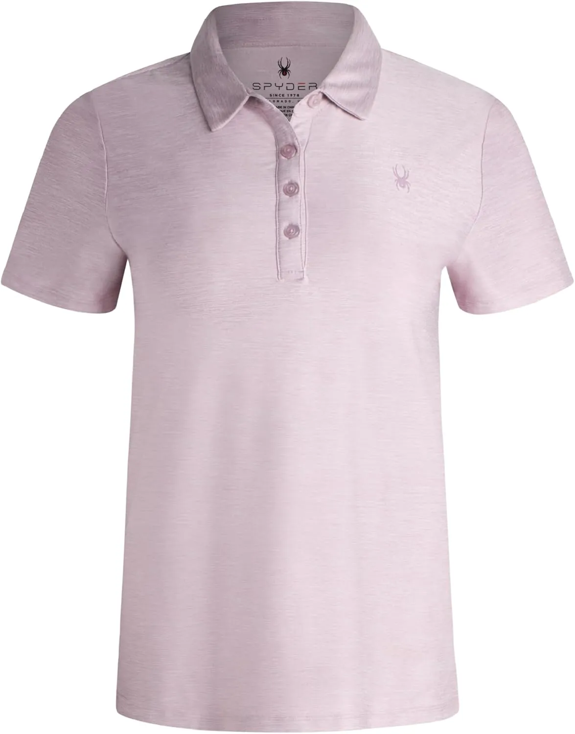 Spyder Womens Golf Shirt - Lightweight Moisture Wicking 4-Button Polo Shirts for Women with UPF 30  Sun Protection for Sports