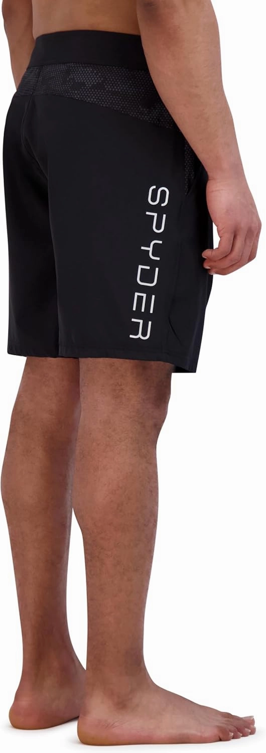 Spyder Men's Swim Trunks, Stretch, Quick-Dry, 9” Inseam Board Shorts, UPF , Pockets, Compression Boxer Liner
