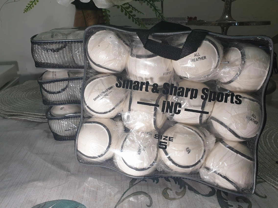 SS SMART & SHARP SPORTS INC All Weather SLIOTAR/Hurling Ball Sliotars Ball/ 4 Dozen SLIOTA. (White)
