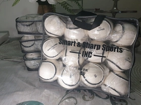 SS SMART & SHARP SPORTS INC All Weather SLIOTAR/Hurling Ball Sliotars Ball/ 4 Dozen SLIOTA. (White)