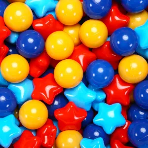 Star Ball Pit Balls for Toddlers Ball Pits, 50 100 200 500 1000 Ball Pit Ball Star Shapes for Kids, Boys Girls Bounce House, Play Tent, Baby Pool, Party Decoration.