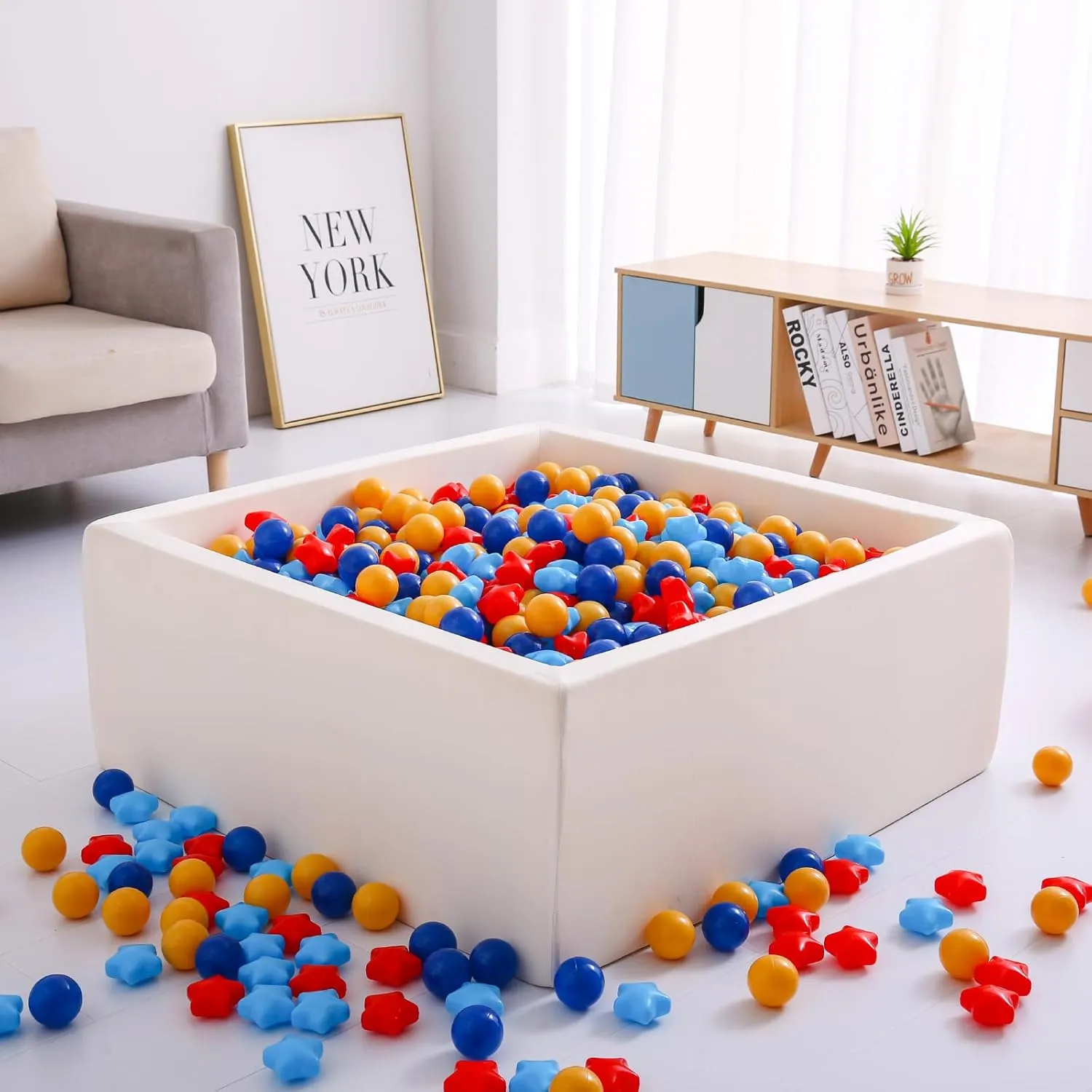 Star Ball Pit Balls for Toddlers Ball Pits, 50 100 200 500 1000 Ball Pit Ball Star Shapes for Kids, Boys Girls Bounce House, Play Tent, Baby Pool, Party Decoration.