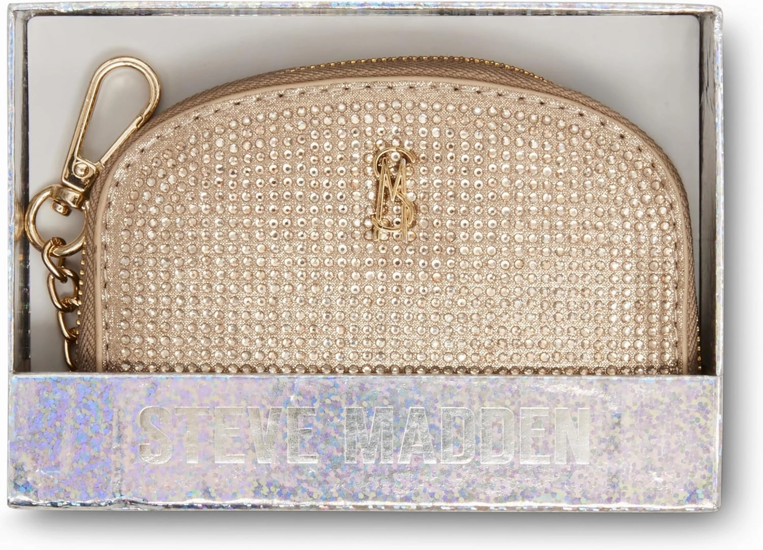 Steve Madden Women's Bjadez Card Case Wallet JADEZ Dome Zipper Pouch