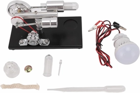 Stirling Engine,Tiny Engine,Colorful Led Light Sterling Engine Model Educational Toy for Science Projects