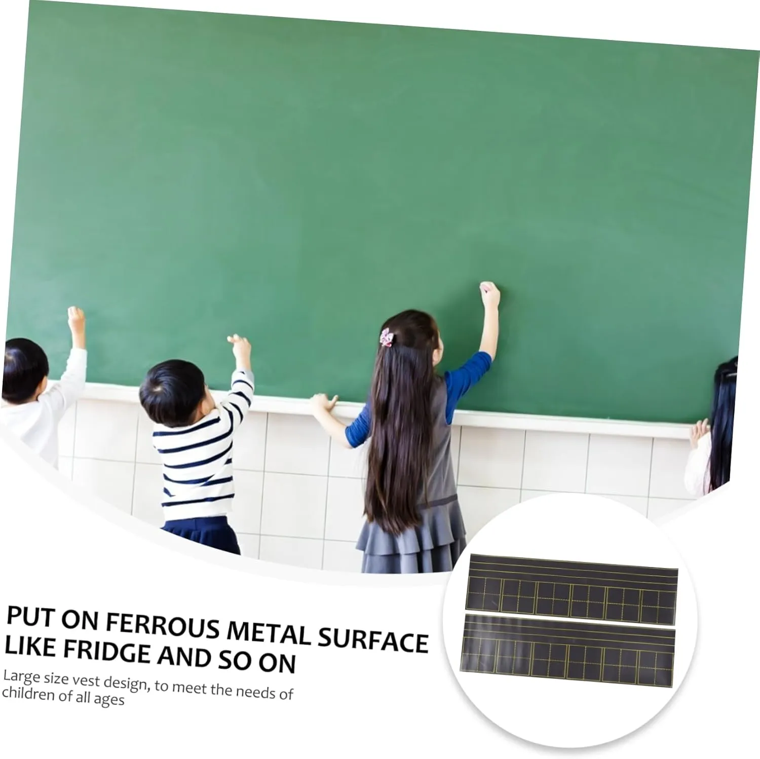 STOBOK 2pcs Sticker Frosted for Easy Chalk Writing for Fridge Classroom Use for Learning and Drawing Activities