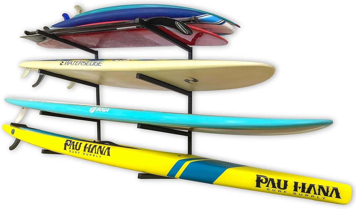 StoreYourBoard G-SUP Wall Mounted Standup Paddleboard Storage Rack, Adjustable Levels, Stand-up Paddle Board Holder