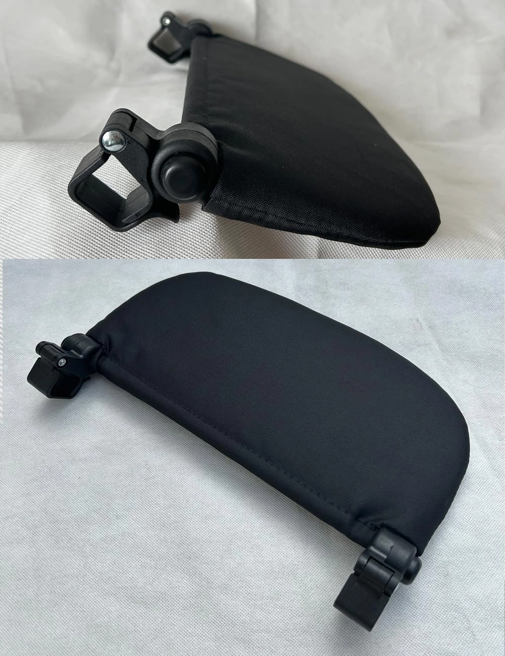 Stroller Leg Rest Compatible with Babyzen YOYO - Foldable Stroller Without Disassembly - Extend 6.2 inch Easy to Attach & Clean, Soft Fabric (Black)