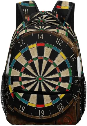 Stylish Backpack, Dart Board Print Durable Backpack Travel Backpack Hiking Backpack Ergonomic Backpack Comfortable Backpack