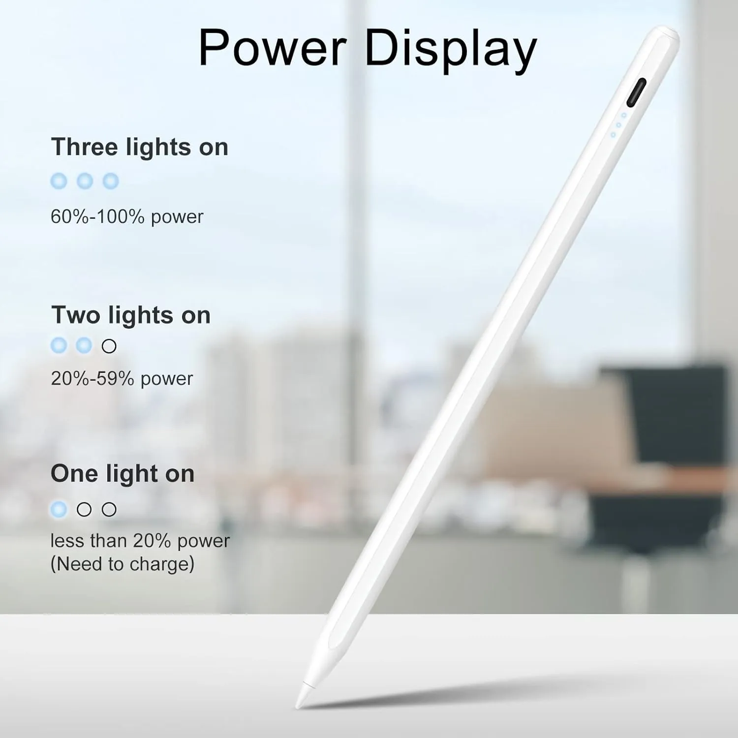 Stylus Pen for iPad Pencil 10th Generation, 13 Mins Fast Charging Apple Pencil with Palm Rejection & Tilt Sensitivity, Compatible w iPad 6/7/8/9/10/11, Pro 11"/12.9"/ M4, Air 3/4/5/M2/M3, Mini 5/6