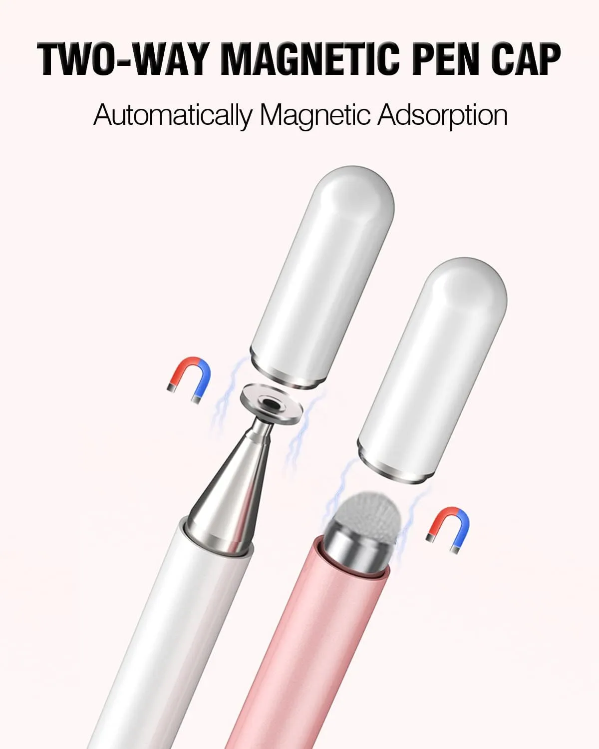 Stylus Pens for Touch Screens, 2 in 1 High Precision Universal Stylus Pen for iPad Compatible with Apple, iPhone, iPad, Android, Samsung Tablets, Phones, 3 Pack-Pink, Purple, Yellow