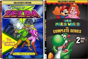 Super Mario World / The Legend of Zelda 2 Complete Series DVD Collection