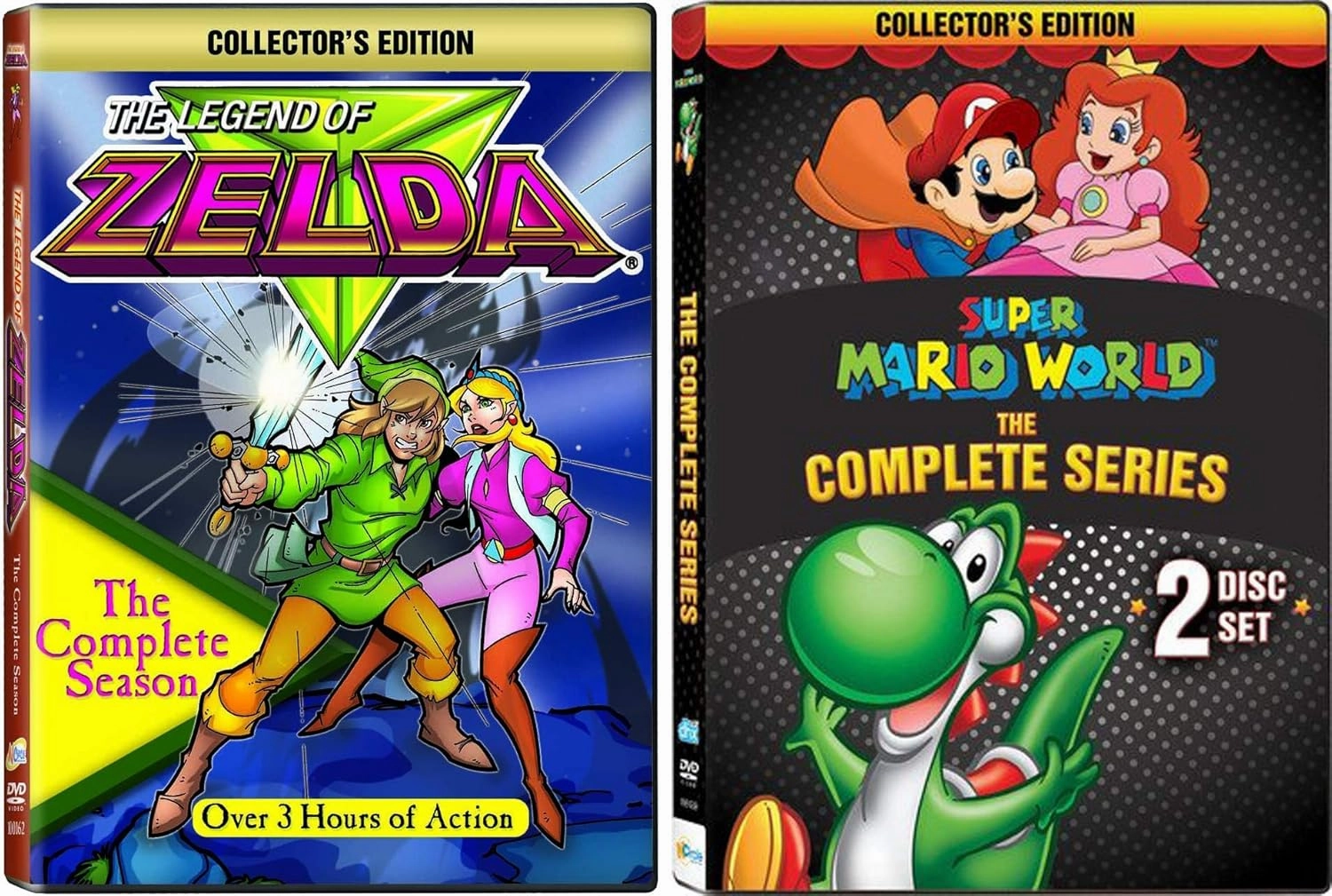 Super Mario World / The Legend of Zelda 2 Complete Series DVD Collection