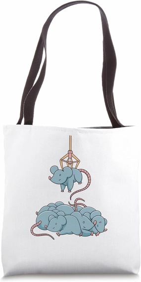 Sweet Cute Mice Funny Claw Crane Game Mouse Crane Tote Bag
